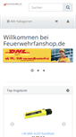 Mobile Screenshot of feuerwehrfanshop.de